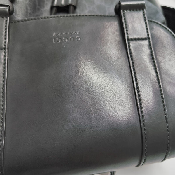 GG Supreme Monogram Coated Canvas Black