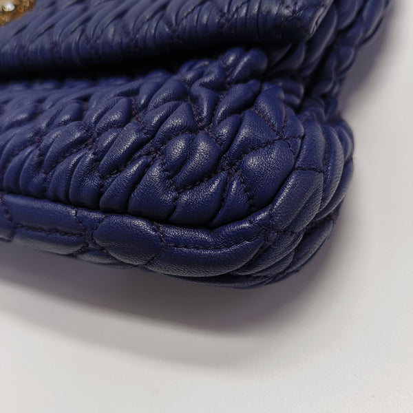 Crystal Quilted Lambskin Purple
