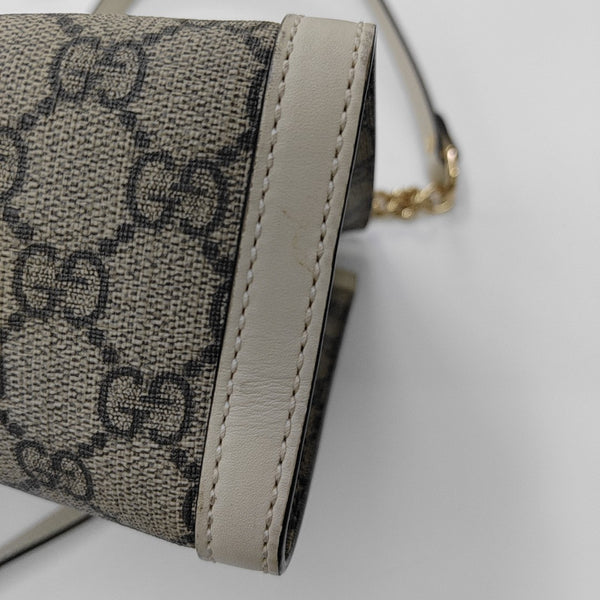 Padlock Small Monogram Coated Canvas Beige