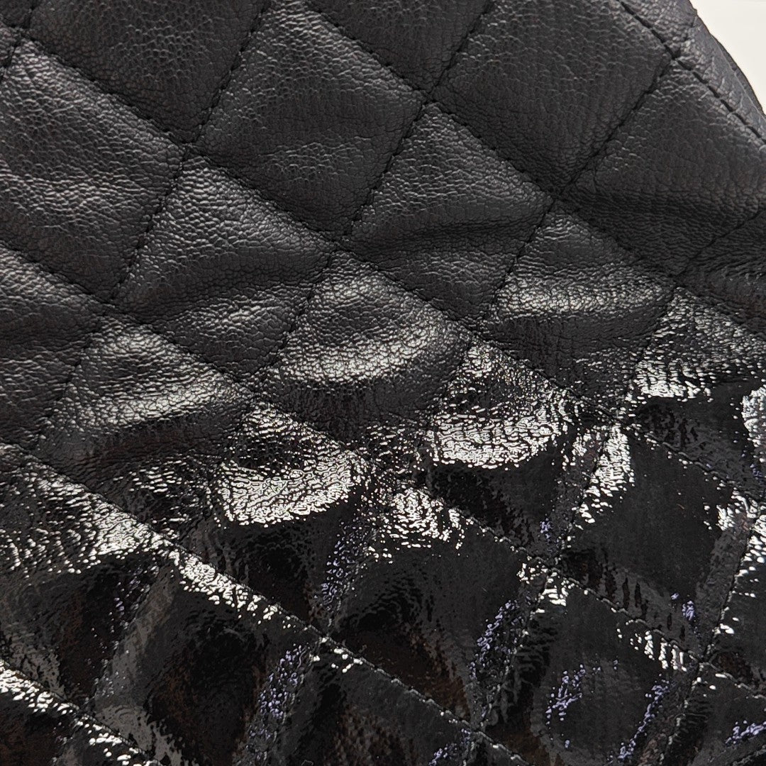 GABRIELLE Small Quilted Lambskin Black