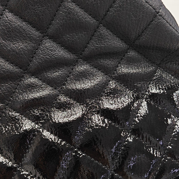 GABRIELLE Small Quilted Lambskin Black