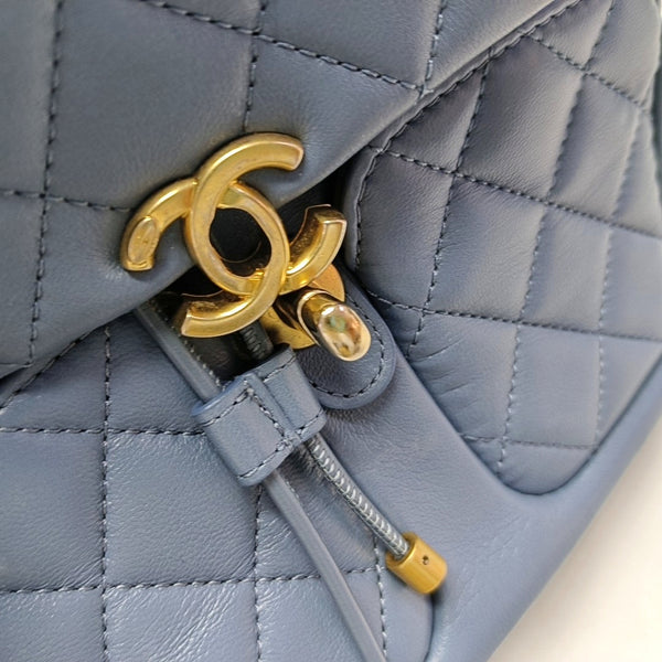 Quilted Lambskin Blue