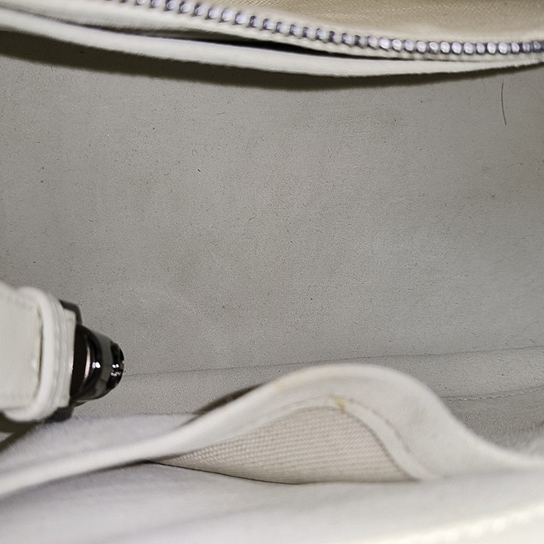 Lady 95.22 Cannage Calfskin White