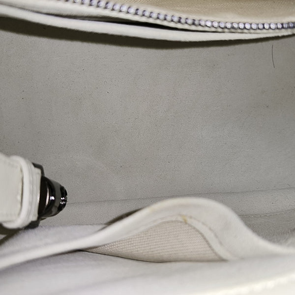 Lady 95.22 Cannage Calfskin White