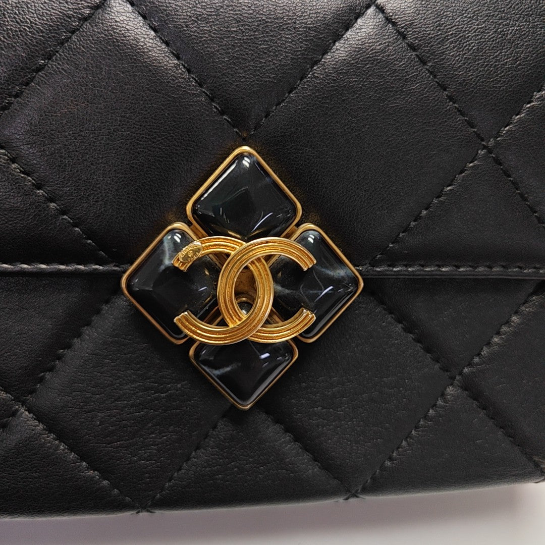 Quilted Lambskin Black