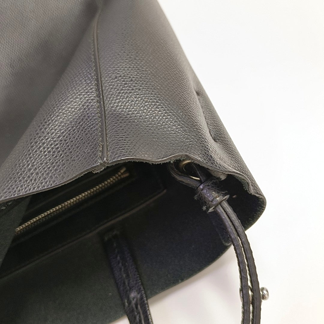Authenticated pre-owned  VERTICAL CABAS Small Calfskin Black - Tote Bag at Looply