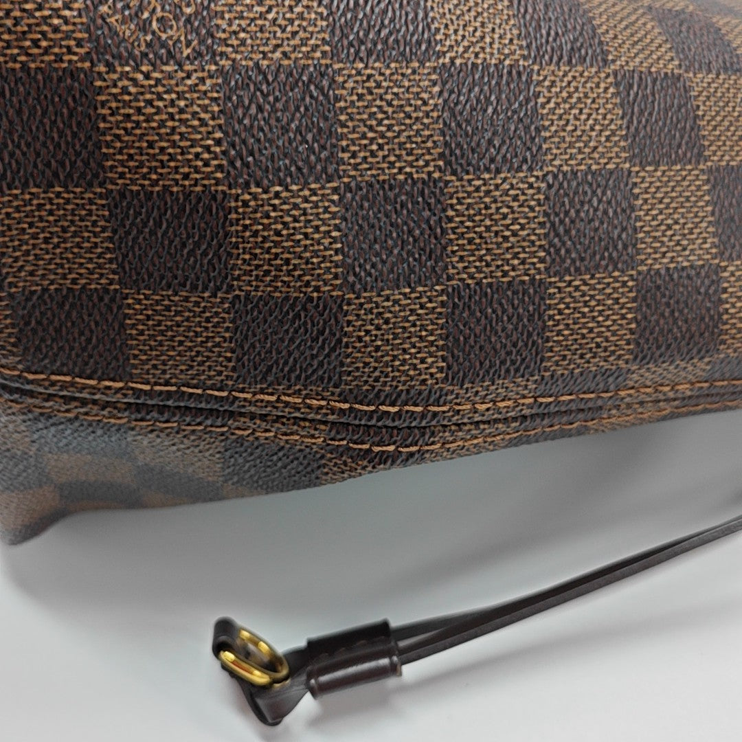 NEVERFULL MM Damier Ebene Coated Canvas Brown