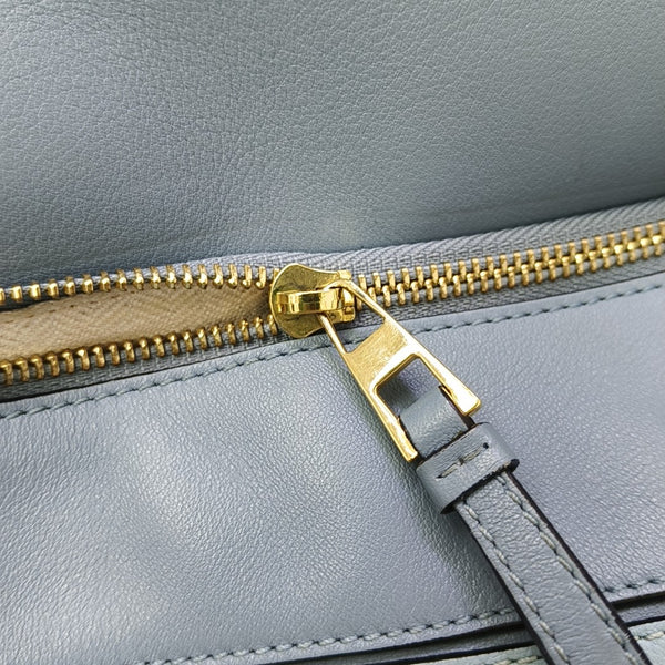 Puzzle Medium Calfskin Blue
