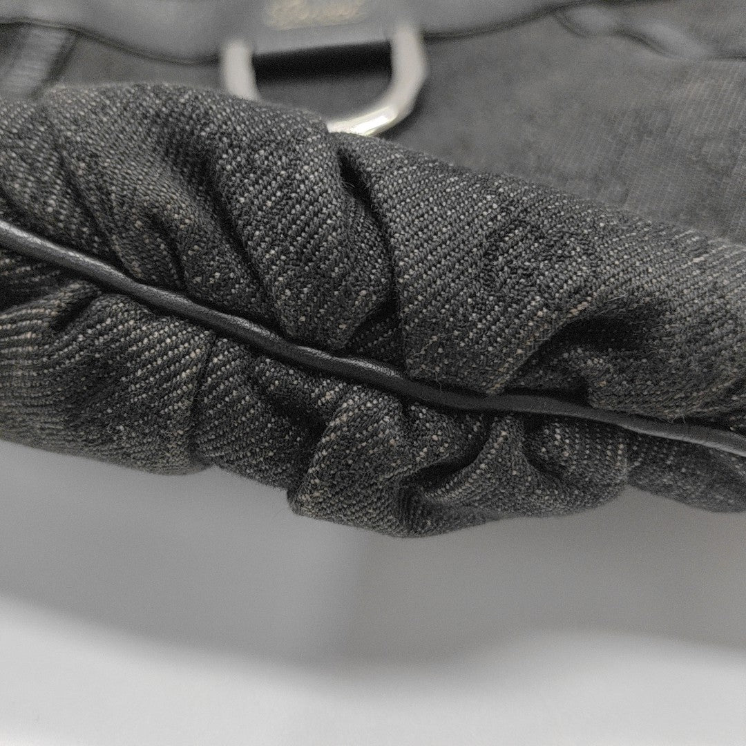 Monogram Canvas Tote Bag Black