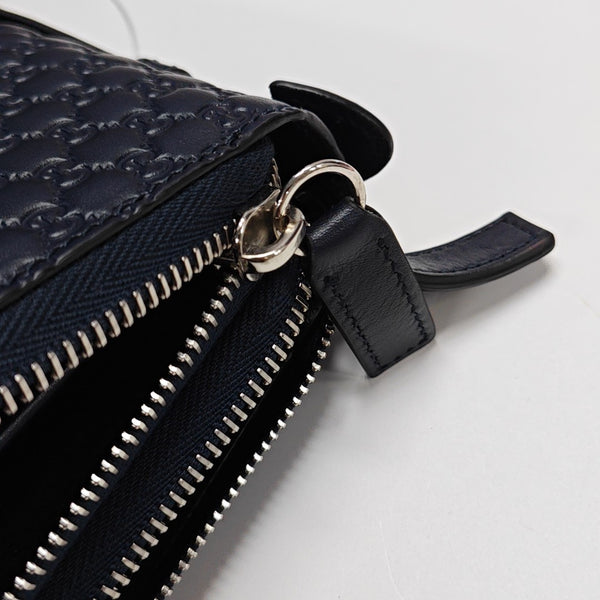 Monogram Calfskin Clutch Blue