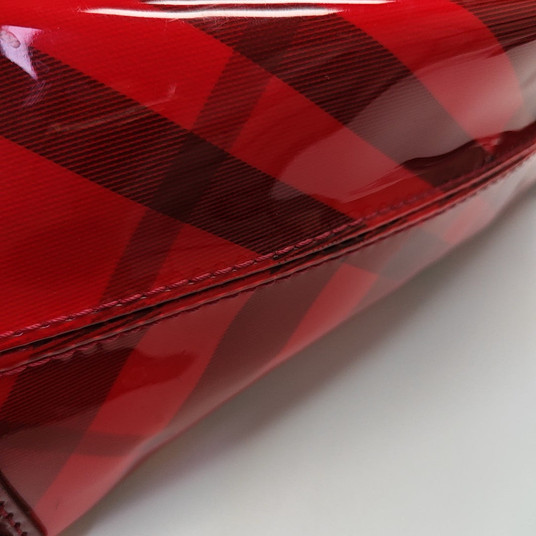 Plastic Tote Bag Red
