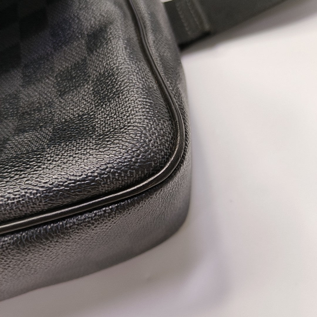 DANIEL Damier Graphite Coated Canvas Gray