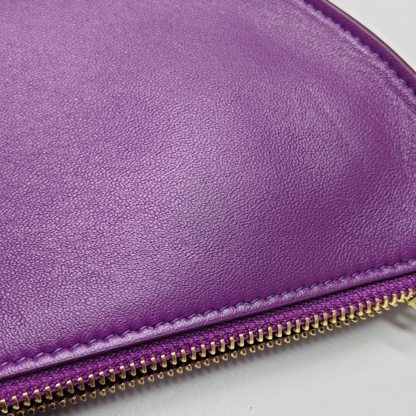 Calfskin Shoulder Bag Mini Purple