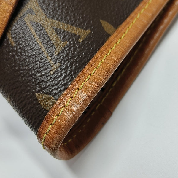 NEVERFULL MM Monogram Coated Canvas Brown