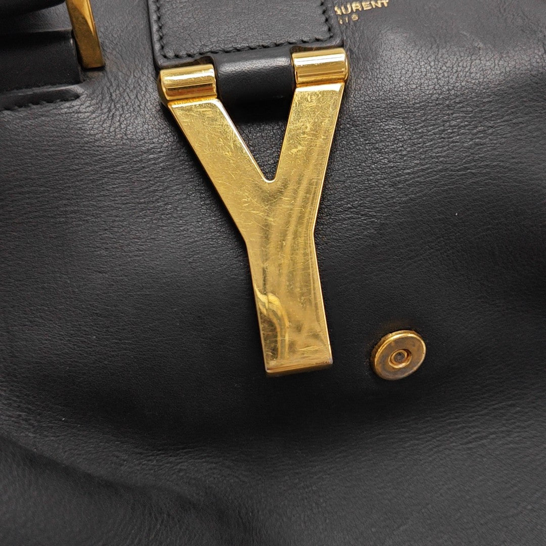 CHYC Y LIGNE Medium Calfskin Black