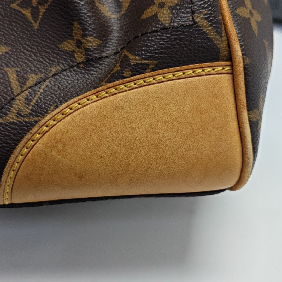BEVERLY MM Monogram Coated Canvas Brown