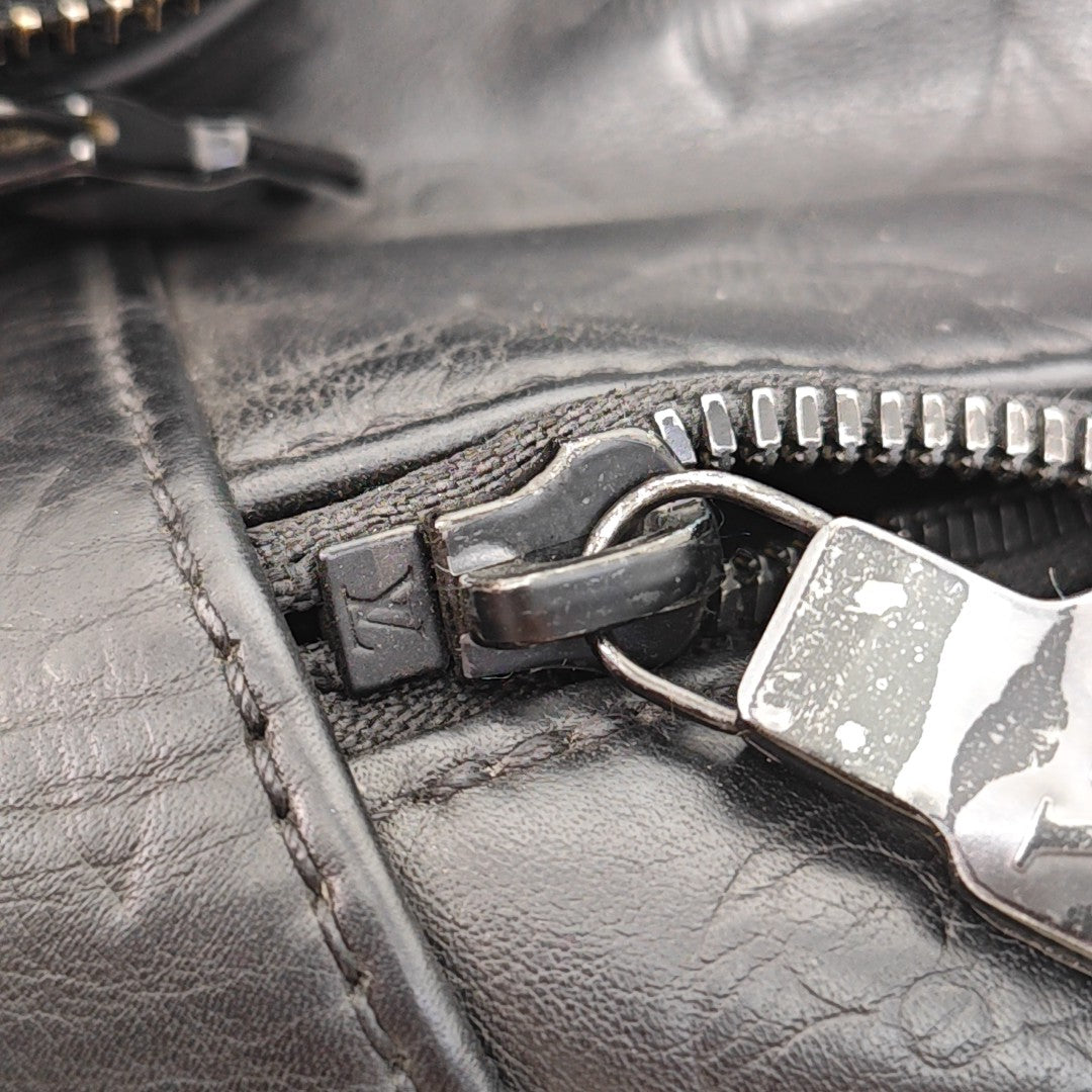 RACER Monogram Calfskin Black