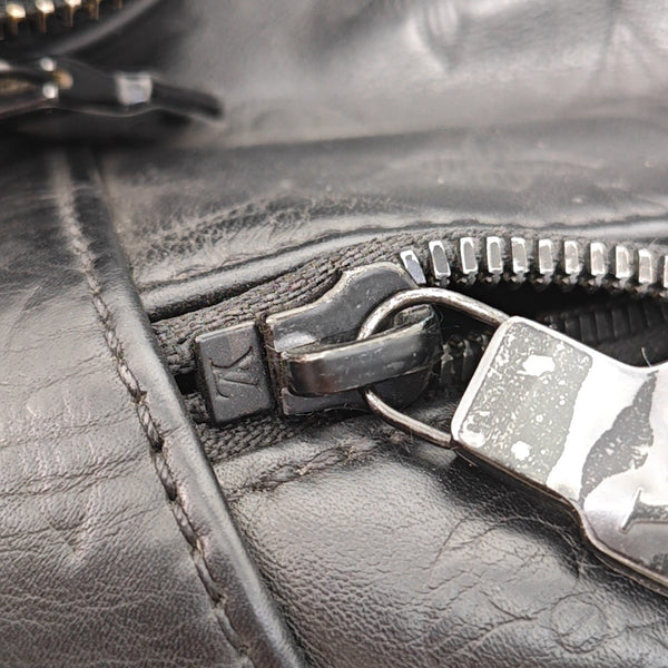RACER Monogram Calfskin Black