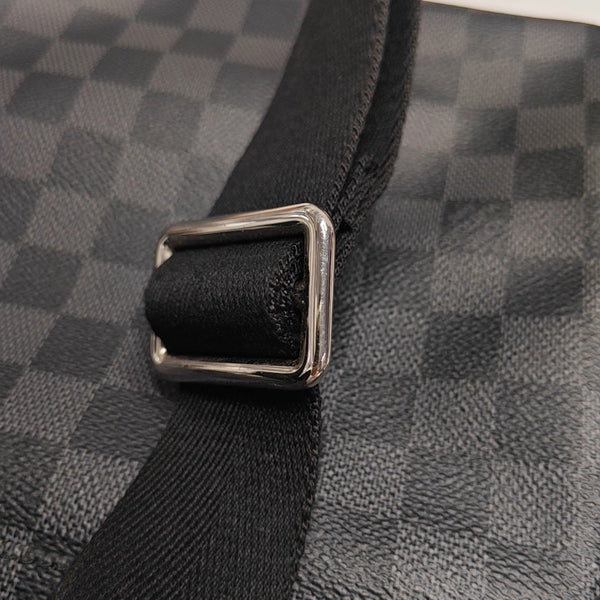 DISTRICT PM Damier Graphite Coated Canvas Gray