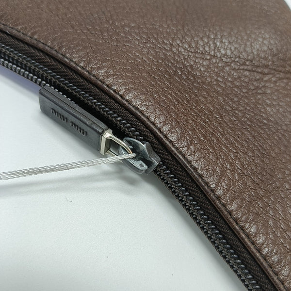 Calfskin Shoulder Bag Brown