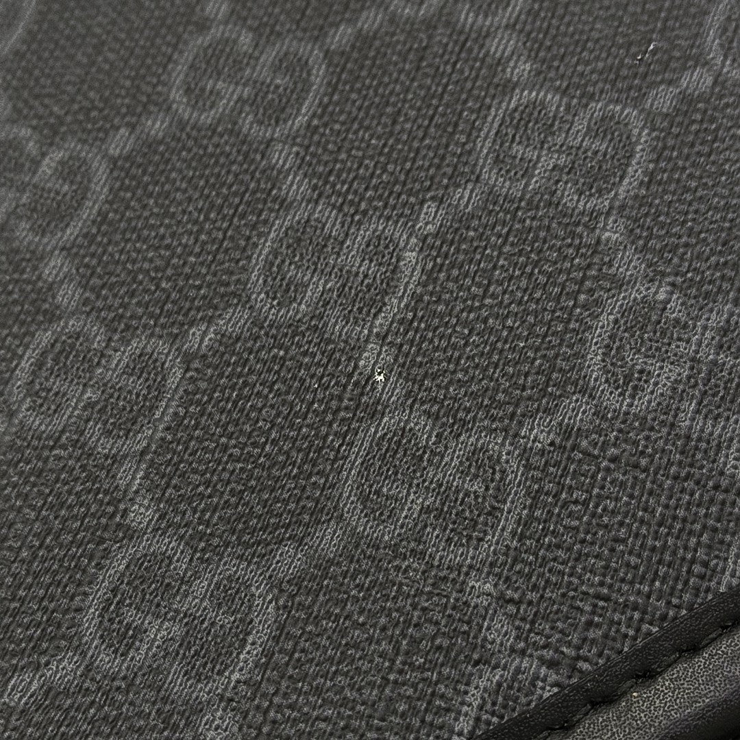 Monogram Coated Canvas Shoulder Bag Gray
