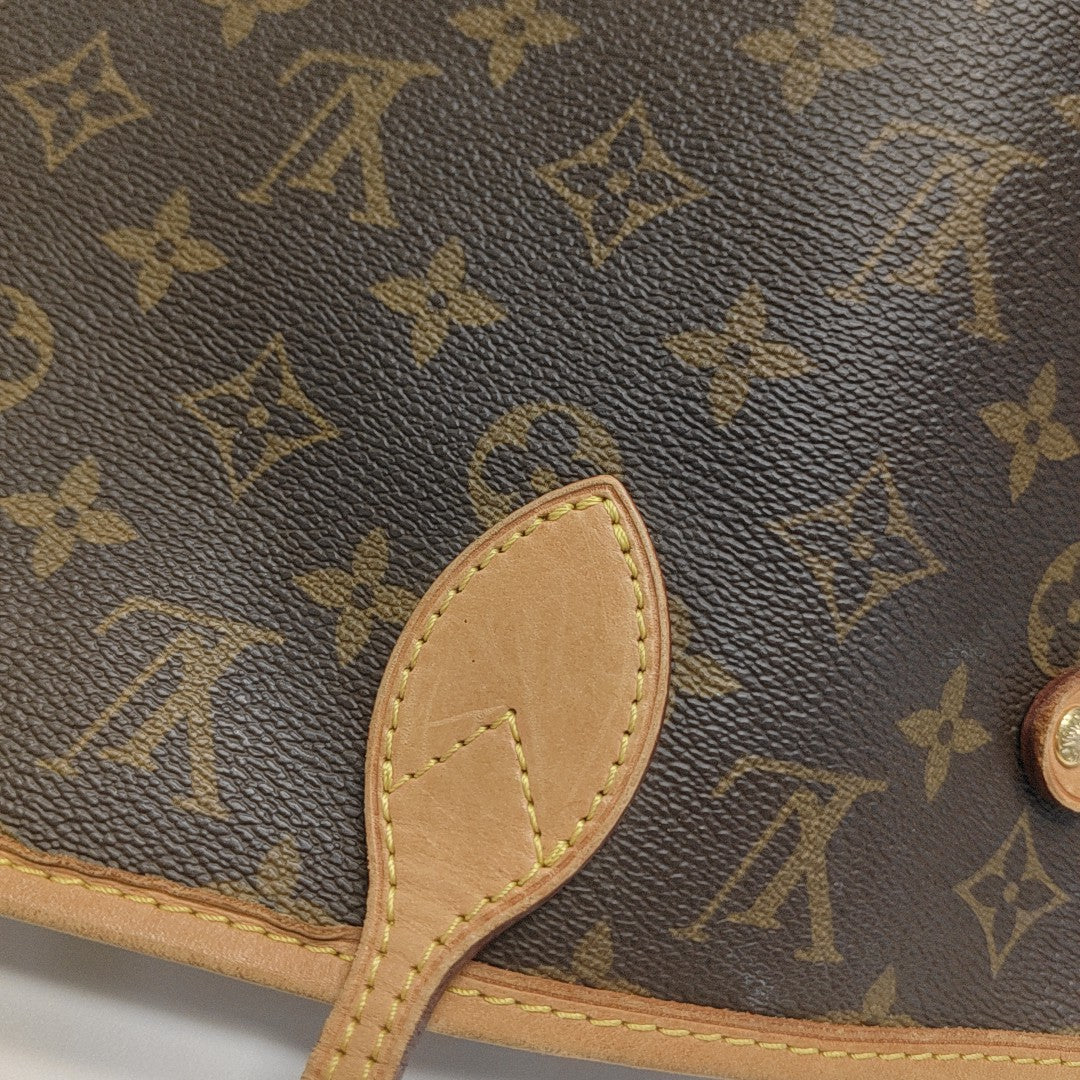 NEVERFULL MM Monogram Coated Canvas Brown