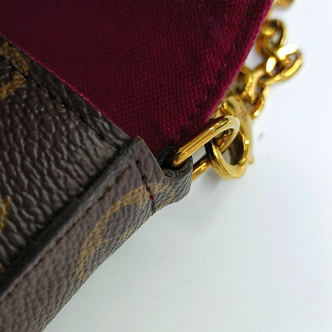 FÉLICIE Monogram Coated Canvas Brown