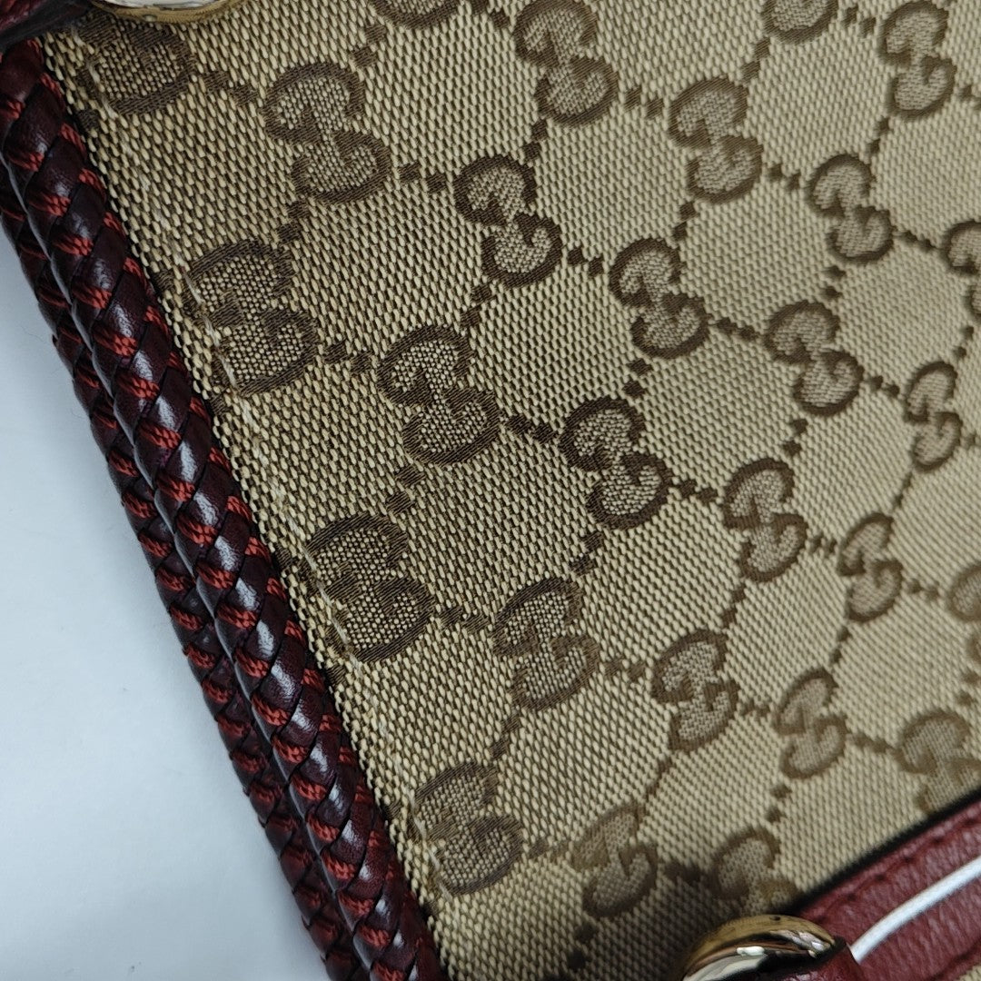 Monogram Canvas Tote Bag Beige