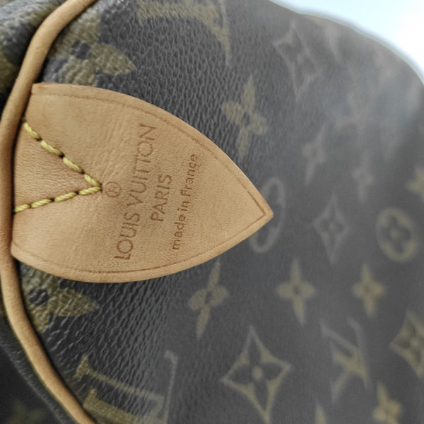 SPEEDY 30 Monogram Coated Canvas Brown