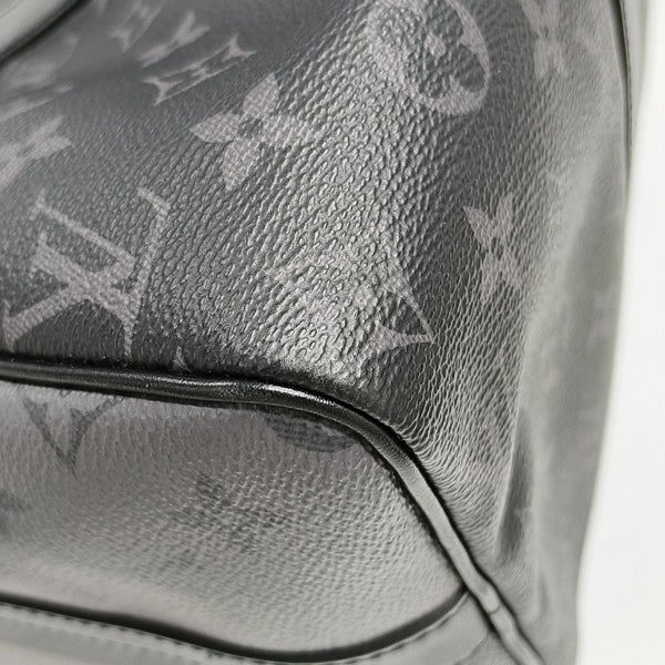 KEEPALL 35 Monogram Coated Canvas Black