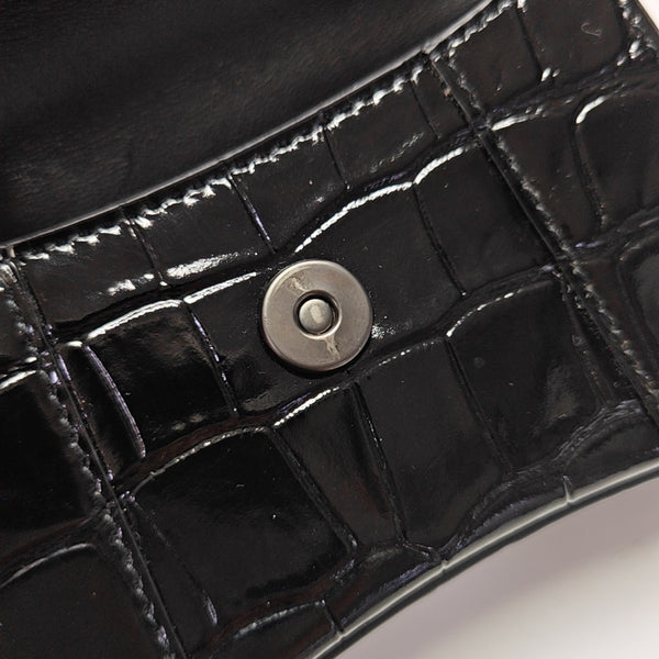 Hourglass Mini Calfskin Black