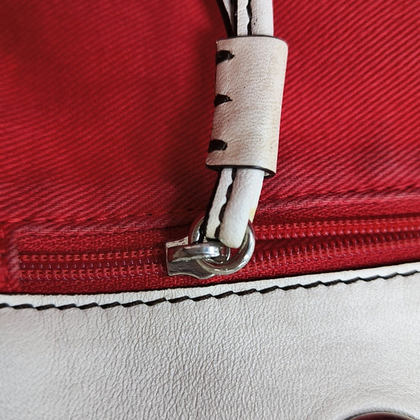 Quilted Calfskin Tote Bag White