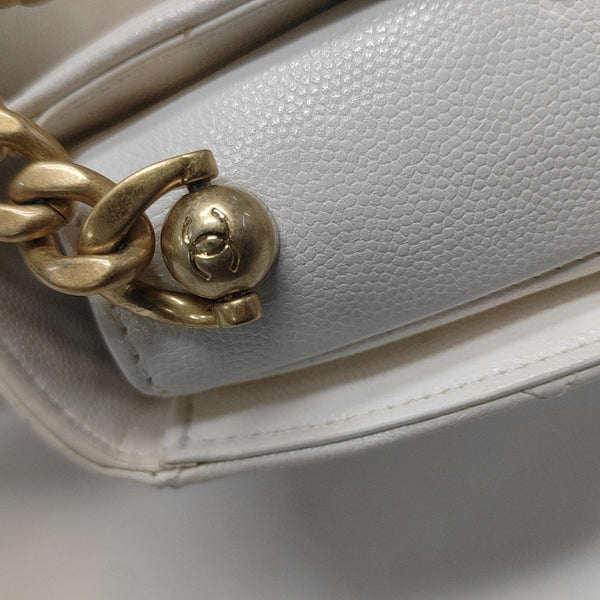 Quilted Calfskin White