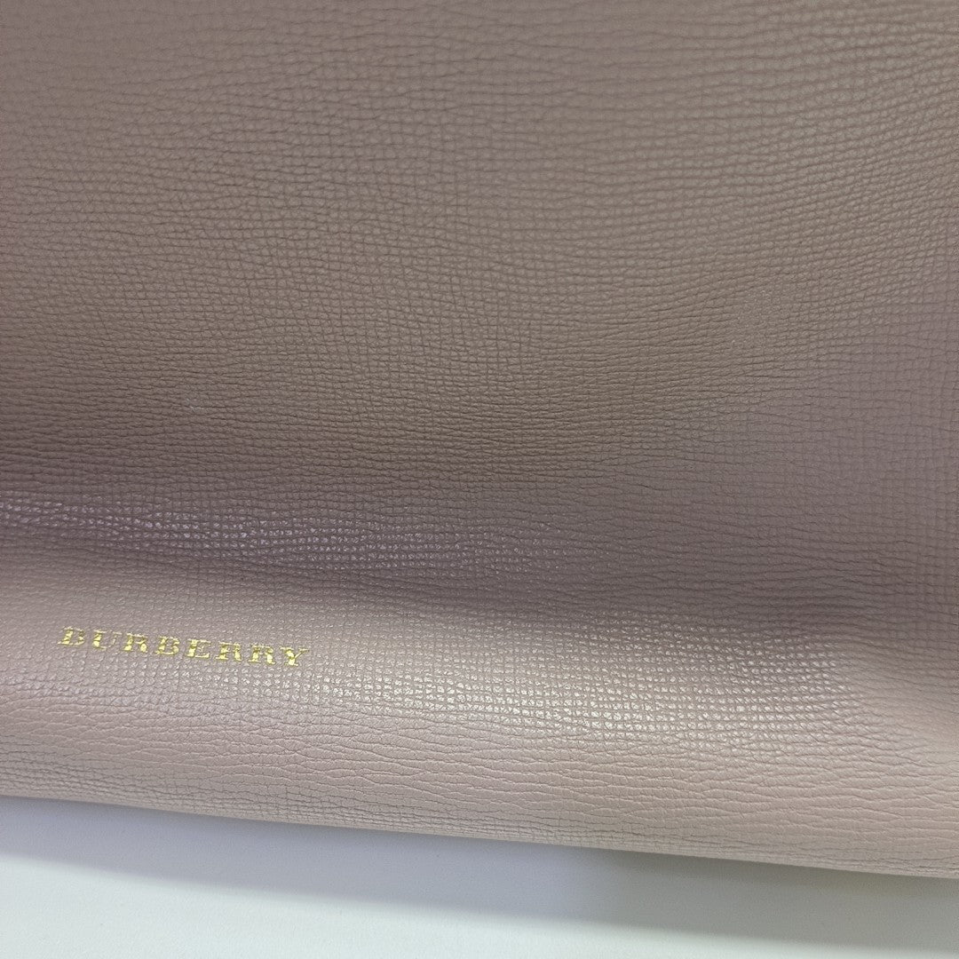 The Banner Medium Calfskin Pink