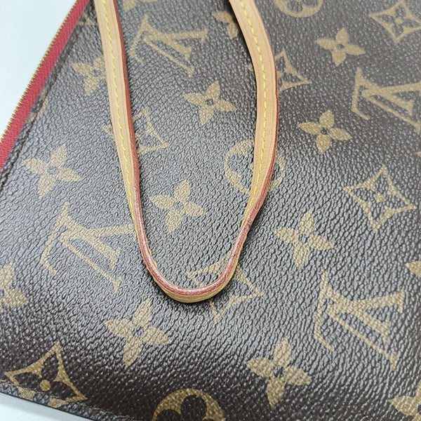 NEVERFULL MM Monogram Coated Canvas Brown