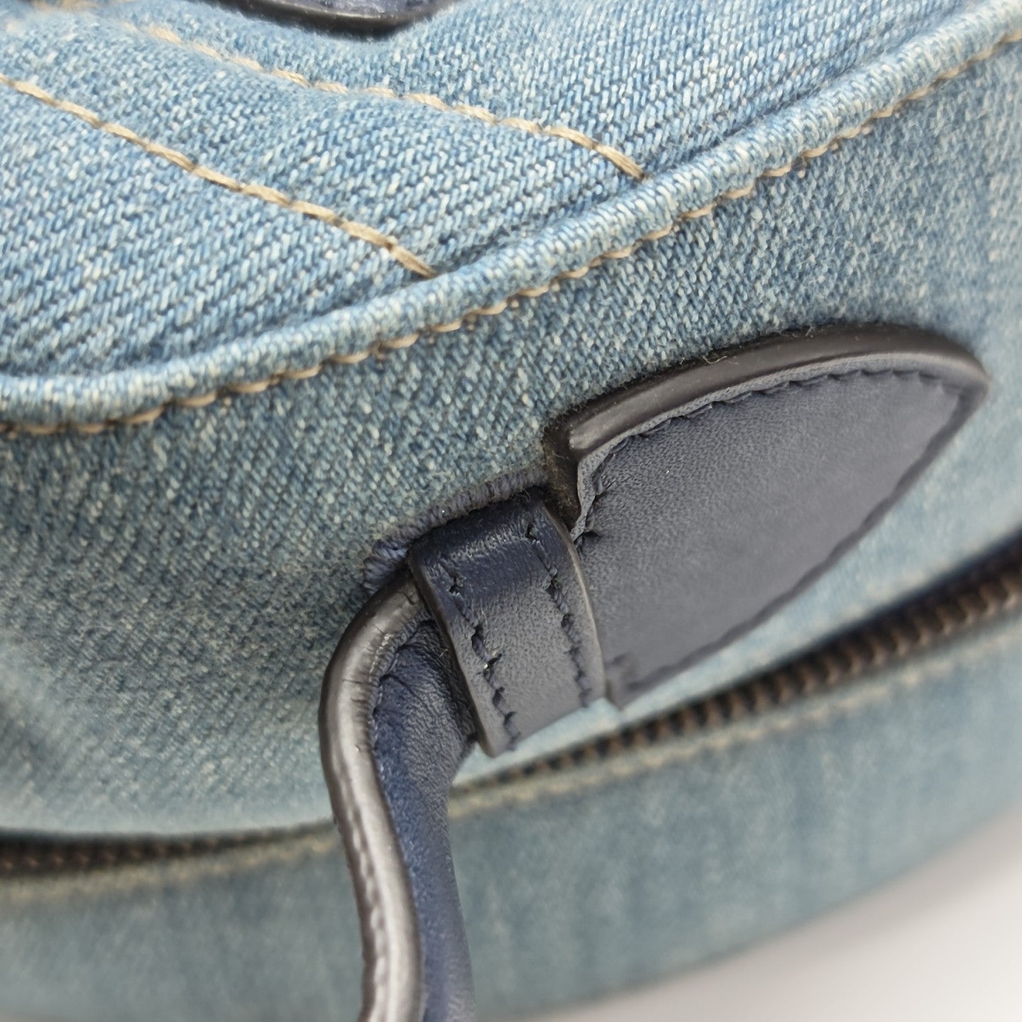GG Marmont Small Quilted Denim Blue