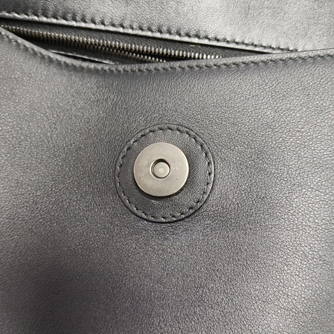 Downtown Medium Calfskin Black