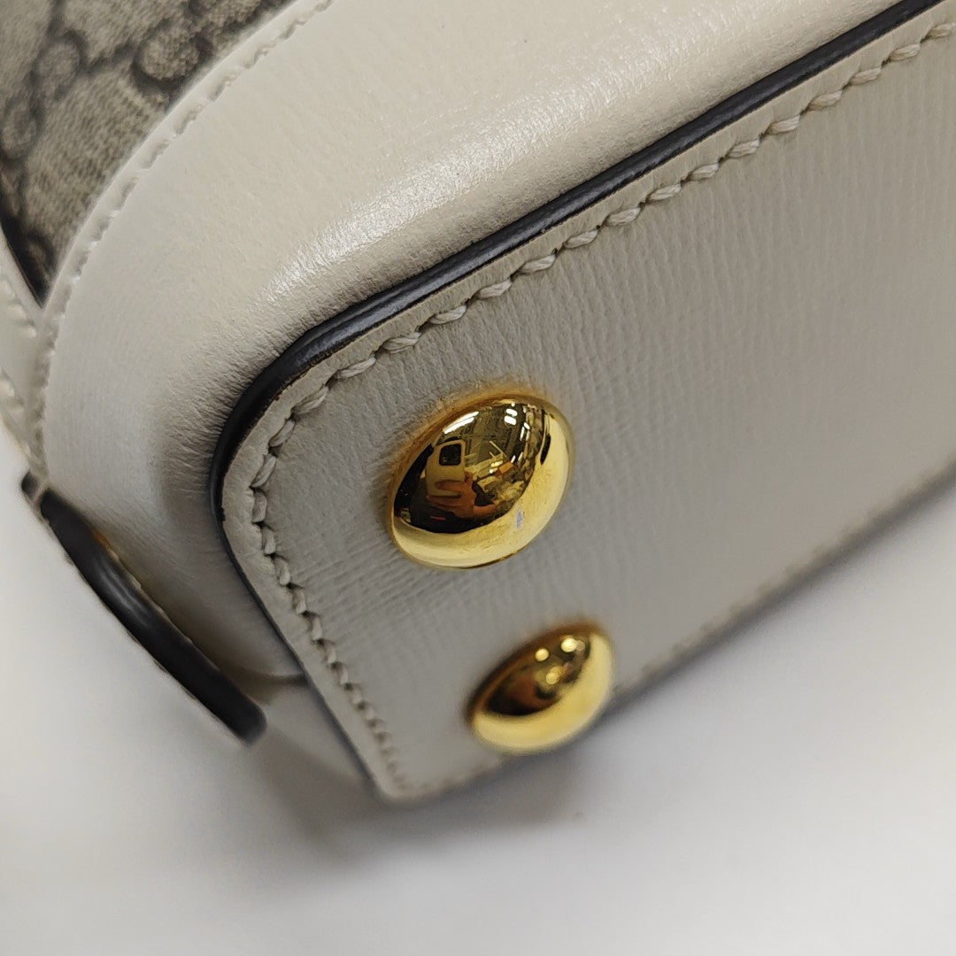 Horsebit 1955 Mini Coated Canvas Beige