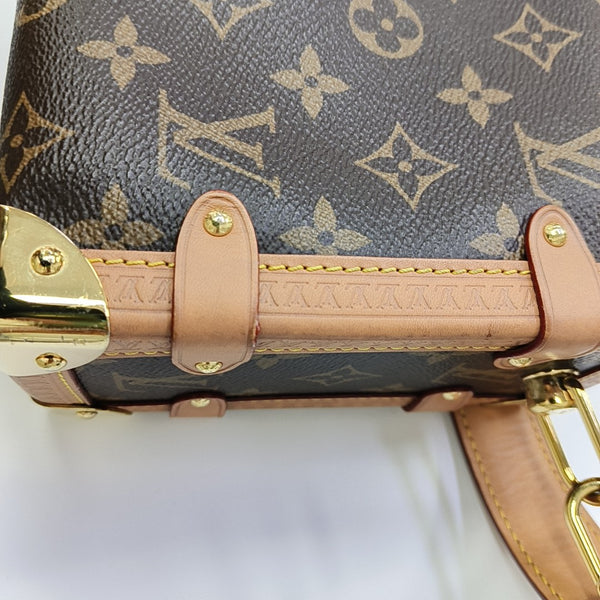 SIDE TRUNK MM Monogram Coated Canvas Brown