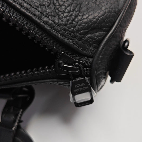 KEEPALL 25 Monogram Calfskin Black