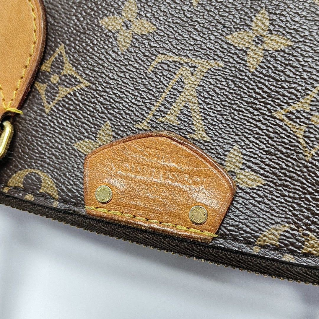 TURENNE Monogram Coated Canvas Brown