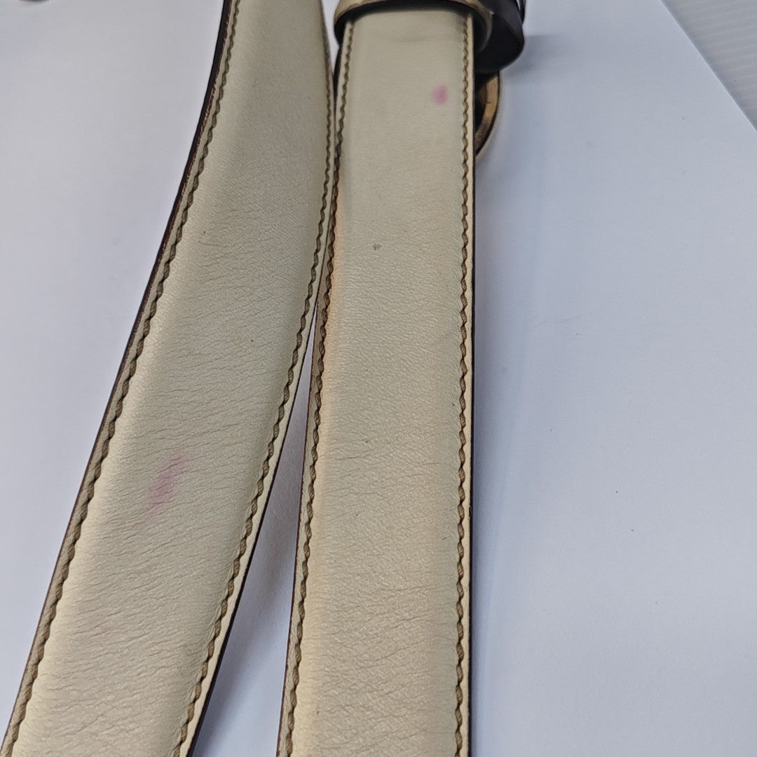 Leather Belt White