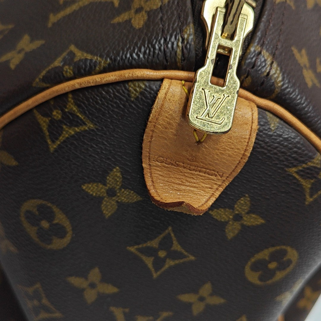 SAC SOUPLE 55 Monogram Coated Canvas Brown