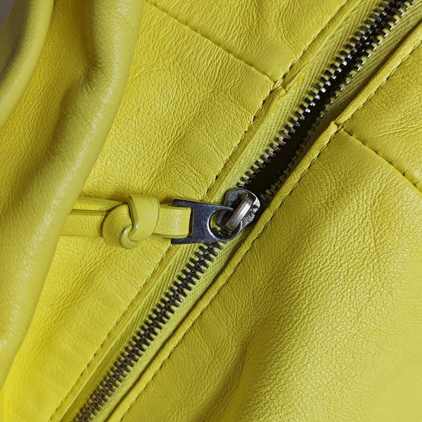 Double Knot Mini Calfskin Yellow