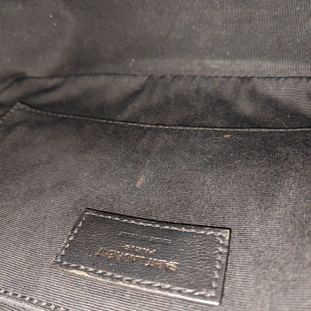 LOU Chevron Calfskin Black