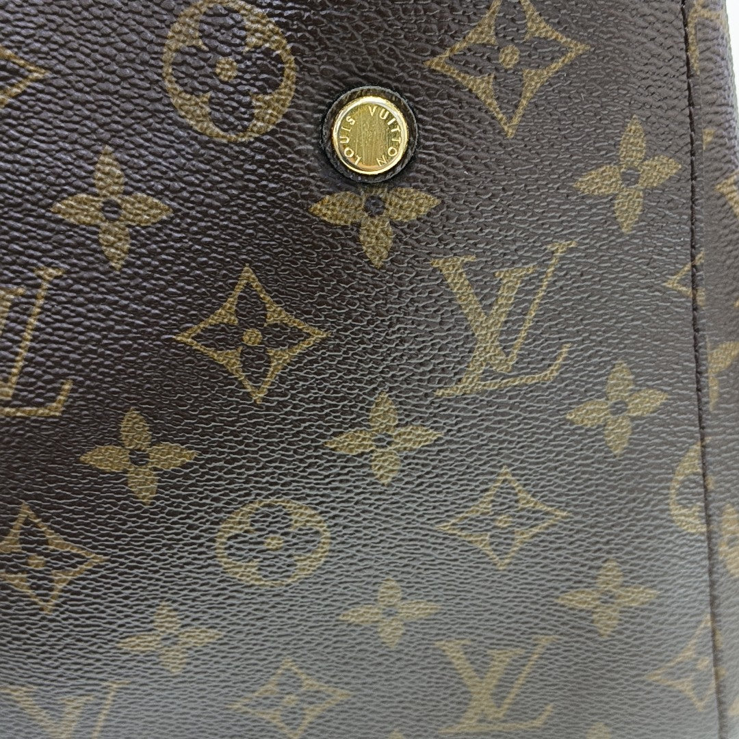 MONTAIGNE BB Monogram Coated Canvas Brown
