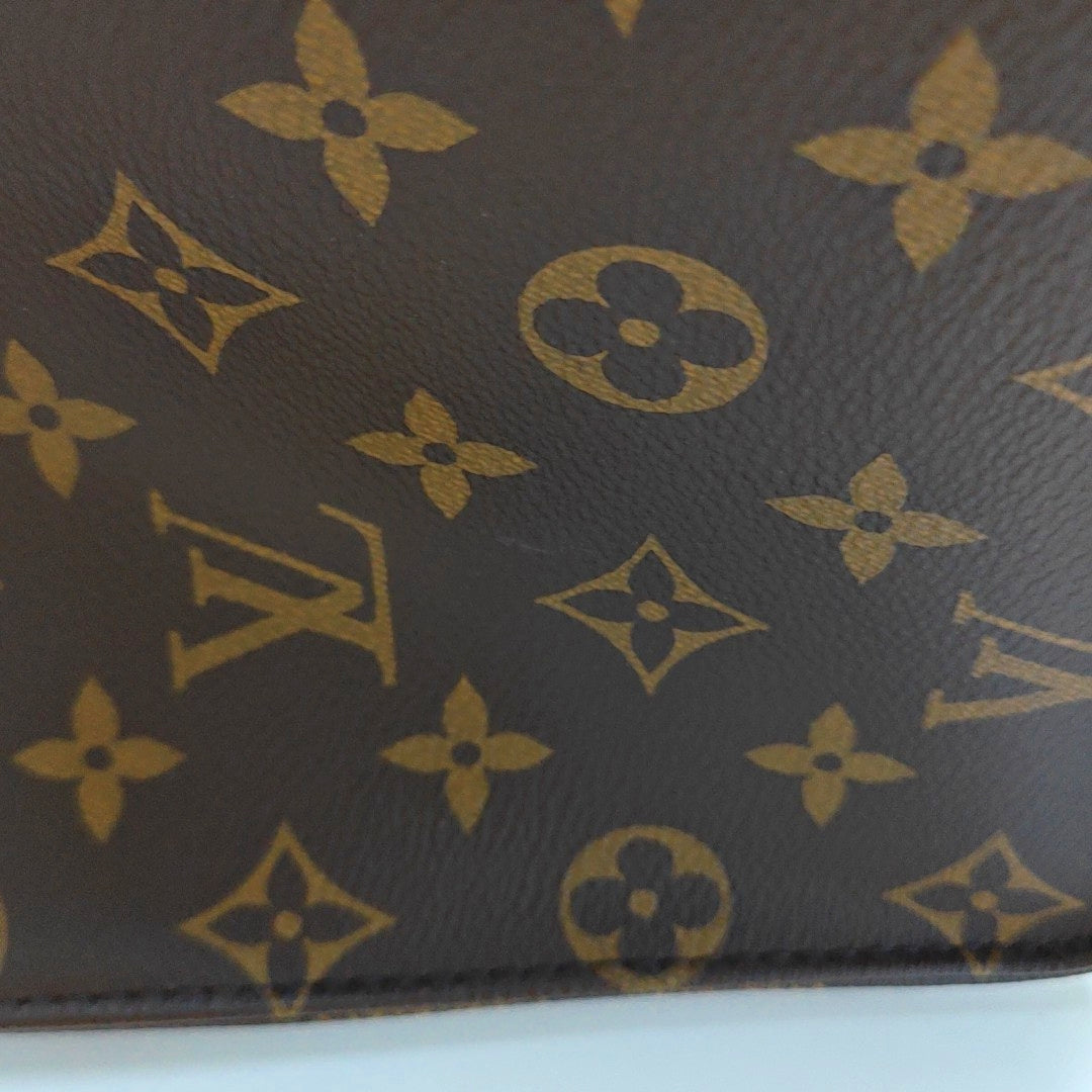 Authenticated pre-owned  ONTHEGO GM Monogram Coated Canvas Brown - Tote Bag at Looply