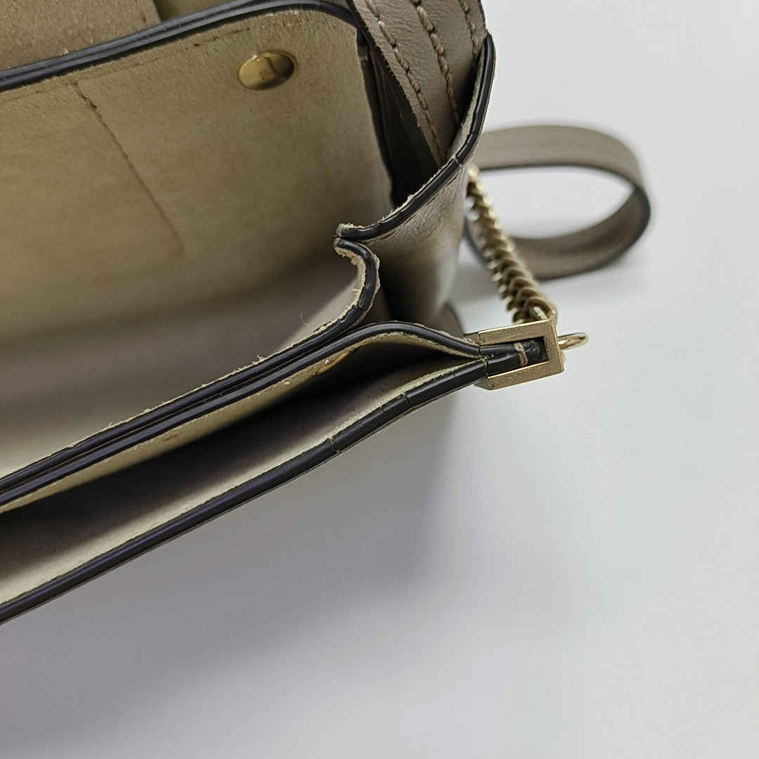 Faye Small Calfskin Gray