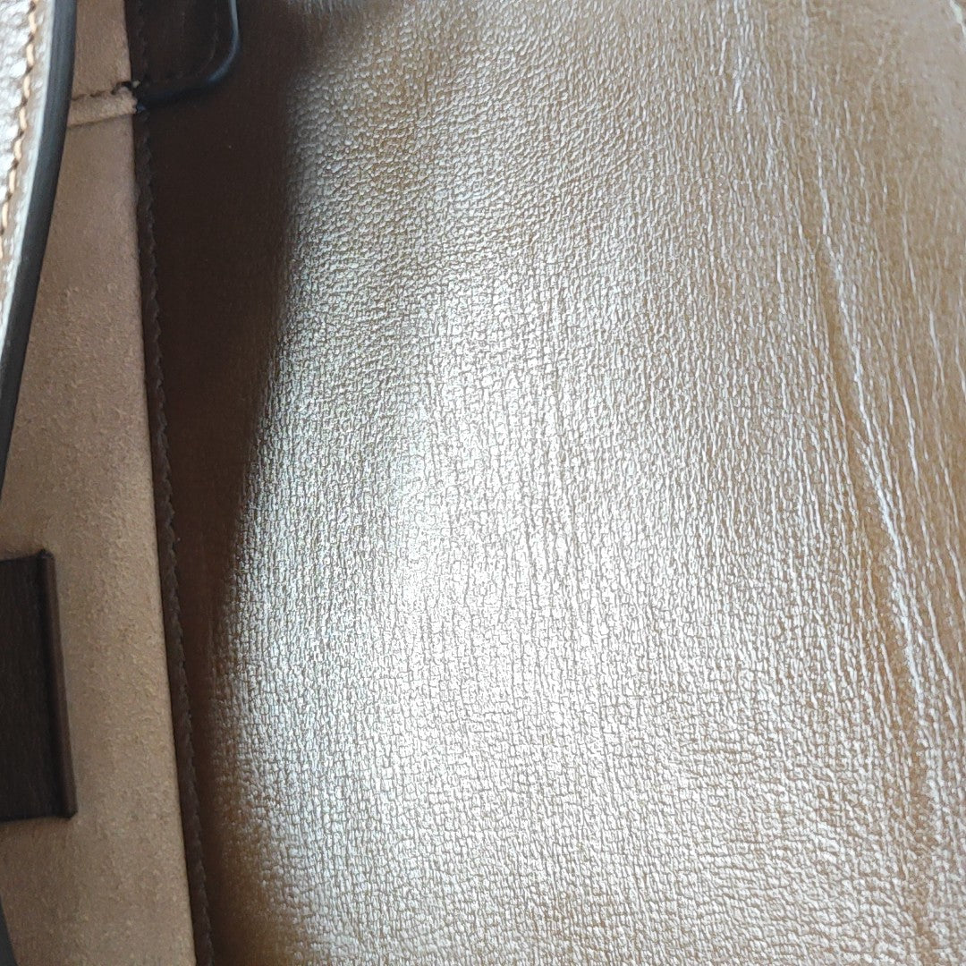 Horsebit 1955 Mini Monogram Coated Canvas Beige