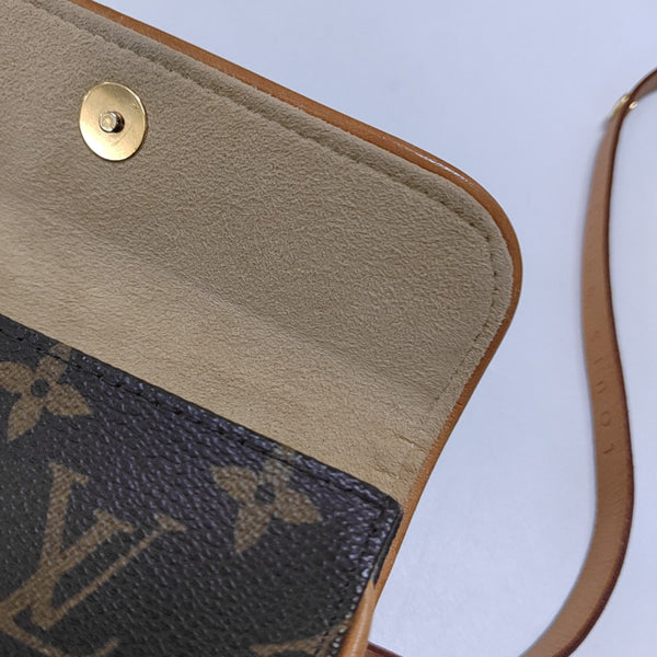 FLORENTINE Monogram Coated Canvas Brown